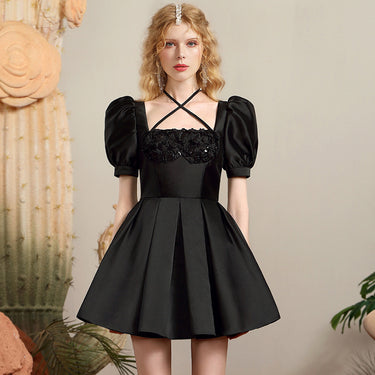 Elegant Flower Patchwork Waist-slimming Dress - MVRX