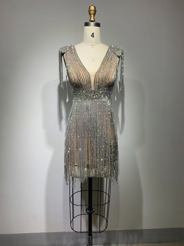 Tassel Diamond Dress - MVRX