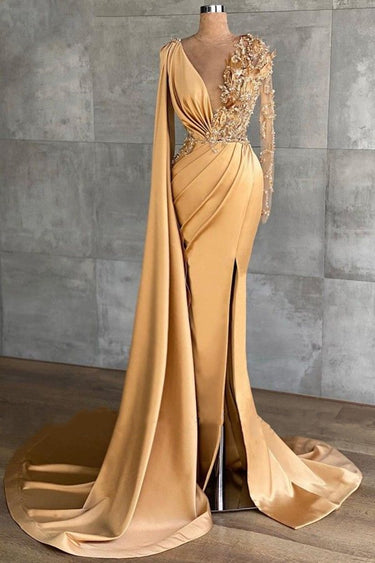 Golden Goddess Lace Dress - MVRX