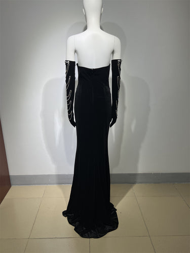 Floor Length Split Dress - MVRX