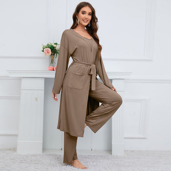Camisole Coat Wide Leg Pants Suit - MVRX