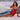U-neck Red Vintage Scrub High Waist Lace-up Short Style Bag Hip Skirt Two-piece Set - MVRX