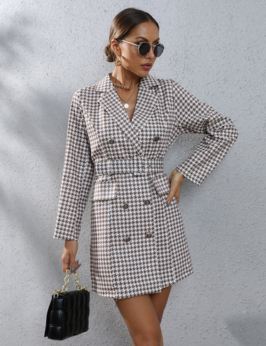 Plaid Business Suit Dress - MVRX