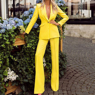 Straight-leg Pants Suit - MVRX