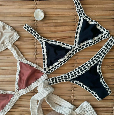 Citrine Pleat Bikini Swimwear - MVRX
