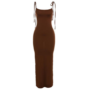 Backless Lace Up Dress - MVRX