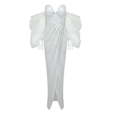 Puff Sleeve Tube Dress - MVRX