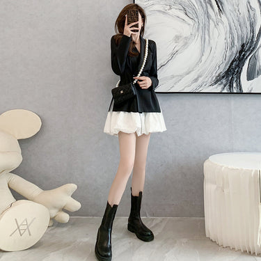 Women's Small Suit And White Short Skirt Two-piece Suit - MVRX