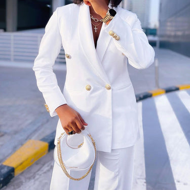 Wide Leg Pants Suit - MVRX