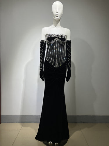 Floor Length Split Dress - MVRX
