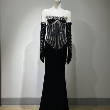 Floor Length Split Dress - MVRX