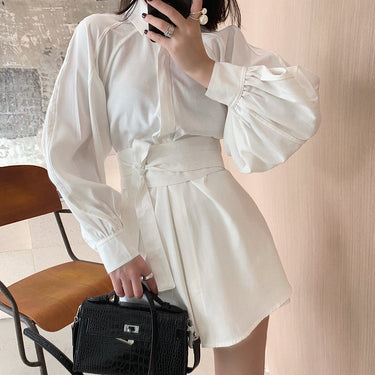 Crisp White Casual Suit - MVRX