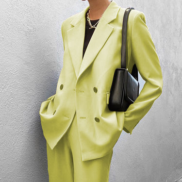 Pure Color Suit Pants Set - MVRX