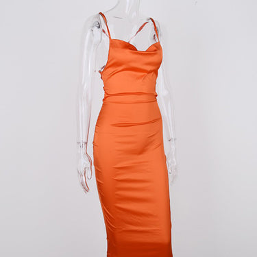 Sexy Satin Suspender Dress - MVRX