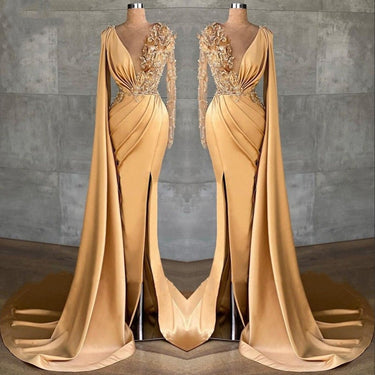 Golden Goddess Lace Dress - MVRX