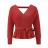 Sexy V-Neck Knitted Top - MVRX
