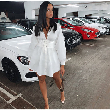 Vintage Sexy Skinny Pleated Dress - MVRX