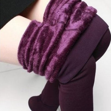 Fleece Leggings Thick High Stretch Woman Pants - MVRX