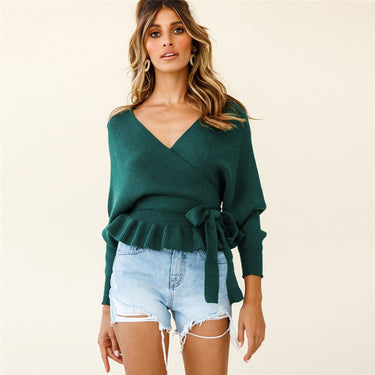 Sexy V-Neck Knitted Top - MVRX
