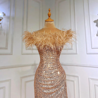 High-end Heavy Industry Evening Dress Is Shiny - MVRX