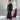 Knitted One-shoulder Long Sleeve Split Dress - MVRX