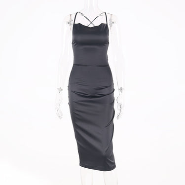 Sexy Satin Suspender Dress - MVRX