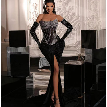 Floor Length Split Dress - MVRX