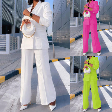 Wide Leg Pants Suit - MVRX