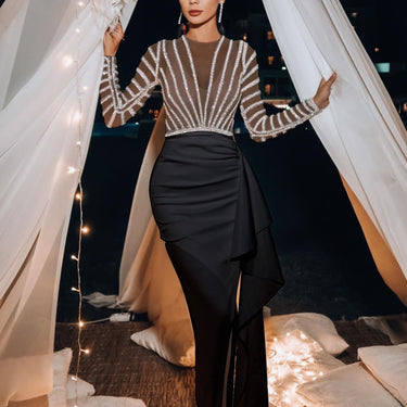 Long Sleeve Narrow Dress - MVRX