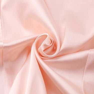 Satin V-Neck Slim Dress - MVRX