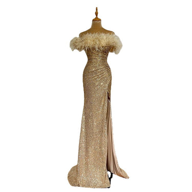 High-end Heavy Industry Evening Dress Is Shiny - MVRX