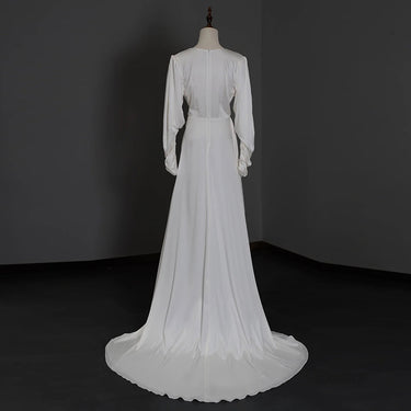 Satin Long Sleeved Dress - MVRX