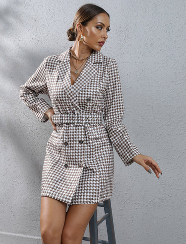 Plaid Business Suit Dress - MVRX