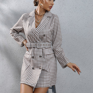 Plaid Business Suit Dress - MVRX