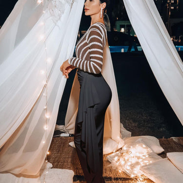 Long Sleeve Narrow Dress - MVRX