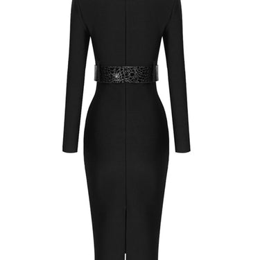 High Belt Bandage Dress - MVRX