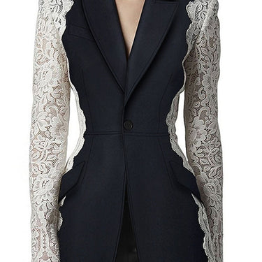 Lace Stitching Fashion Vintage Style Suit - MVRX