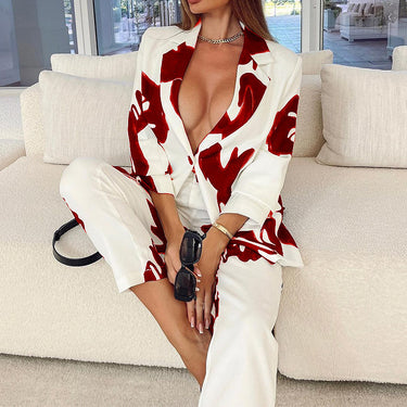 Vintage Printed Business Suit - MVRX