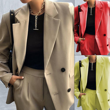 Pure Color Suit Pants Set - MVRX