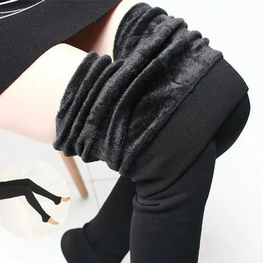 Fleece Leggings Thick High Stretch Woman Pants - MVRX