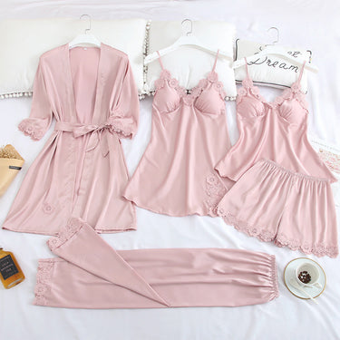 Condole belt ice silk pajamas - MVRX