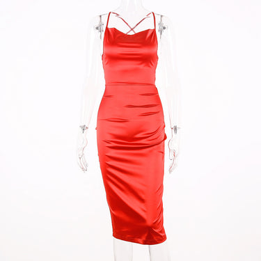 Sexy Satin Suspender Dress - MVRX