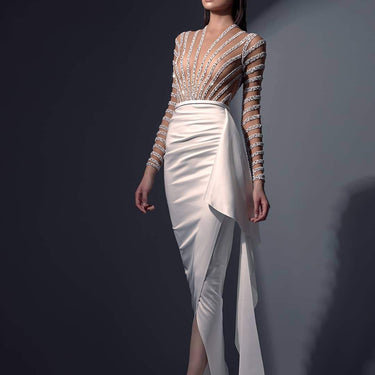 Long Sleeve Narrow Dress - MVRX