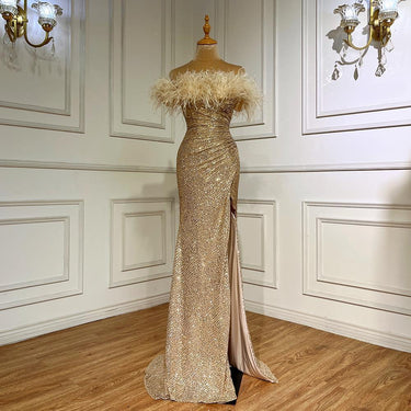 High-end Heavy Industry Evening Dress Is Shiny - MVRX