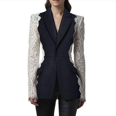 Lace Stitching Fashion Vintage Style Suit - MVRX