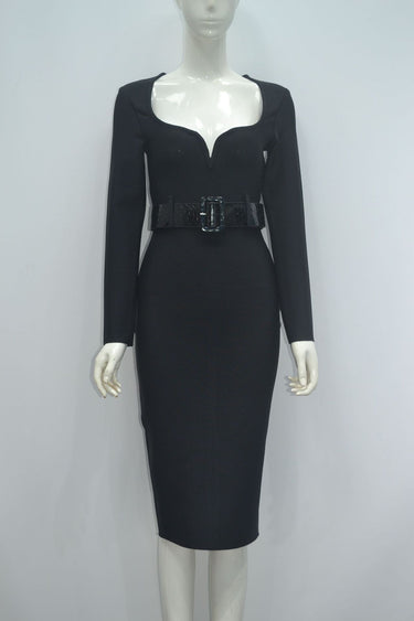 High Belt Bandage Dress - MVRX