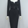 High Belt Bandage Dress - MVRX