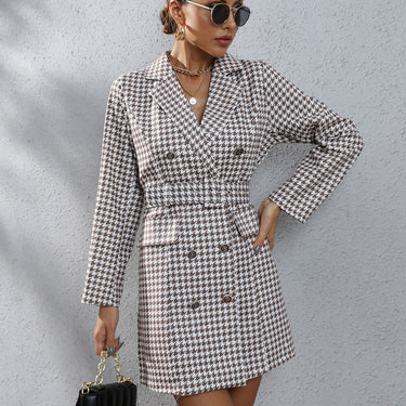 Plaid Business Suit Dress - MVRX