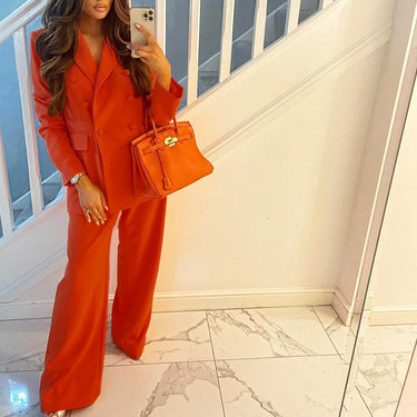 Jacket Wide-leg Pants Suit - MVRX