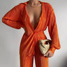 Long Sleeve Top Loose Outfit - MVRX